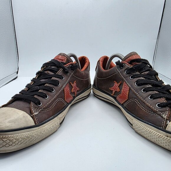 Converse x John Varvatos Star Player Mens Size 9.5 Brown Leather Shoes 132835C - Picture 2 of 15